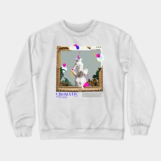 Chromatic Elegance Baroque Fusion Baroque Crewneck Sweatshirt